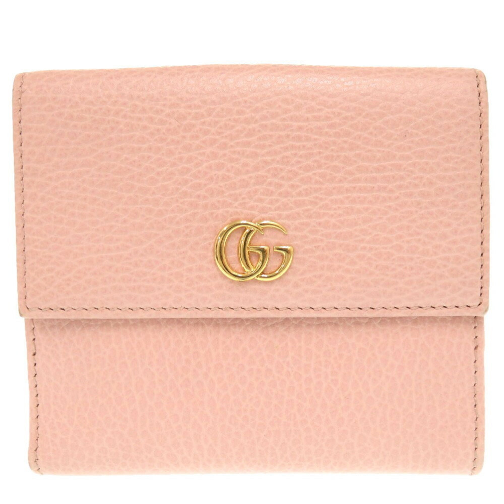 Gucci Pink Leather Wallet (Bi-Fold) (Pre-Owned)