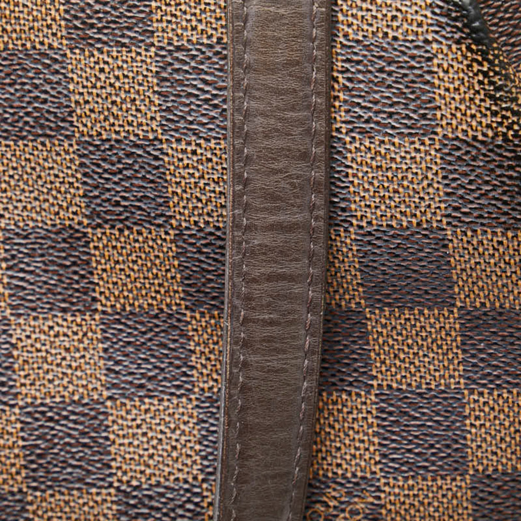 Louis Vuitton Brown Damier Canvas Pvc Leather Shoulder Bag Tote Bag (Pre-Owned)