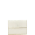 Louis Vuitton Lv Off White White Leather Coin Purse/Coin Case (Pre-Owned)