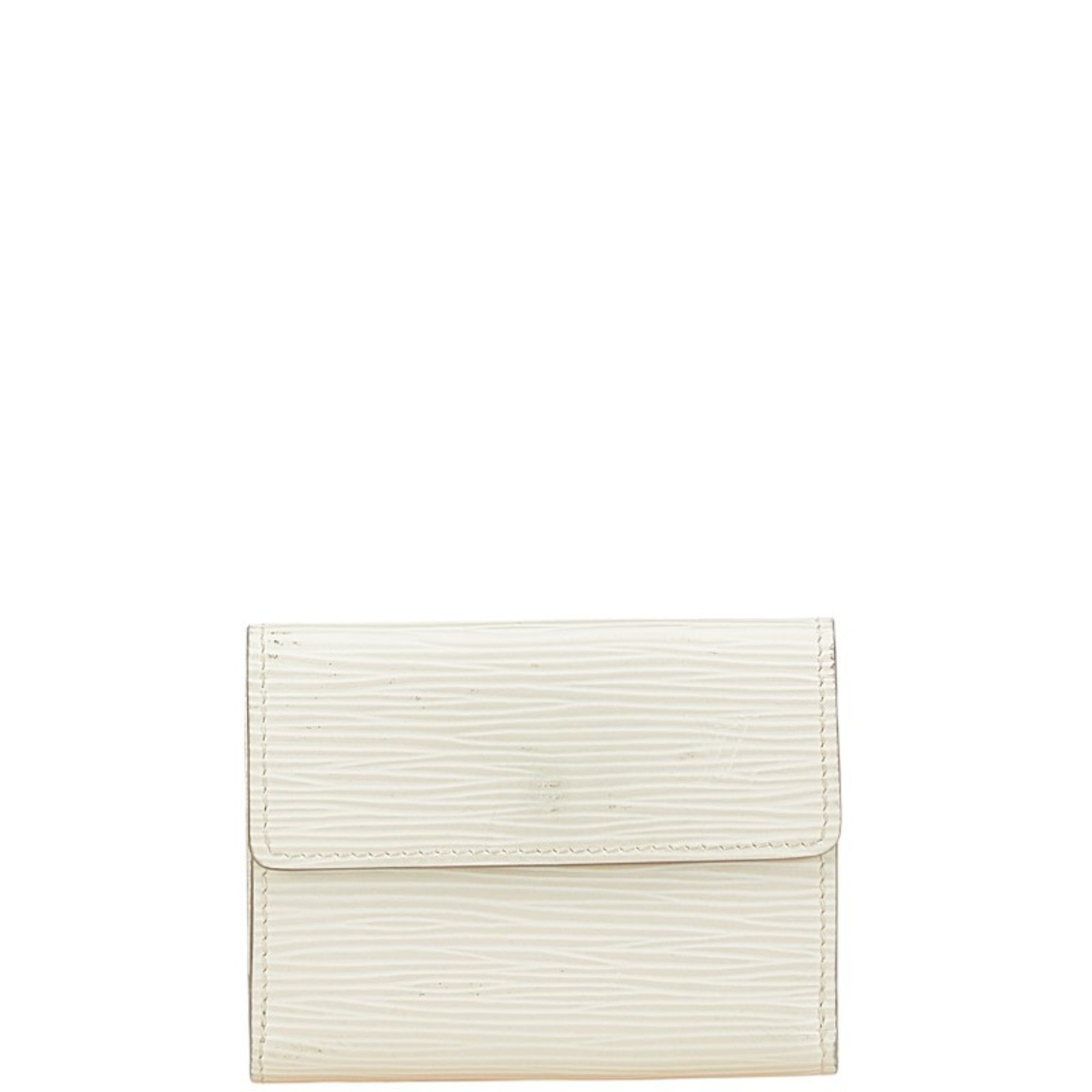 Louis Vuitton Lv Off White White Leather Coin Purse/Coin Case (Pre-Owned)