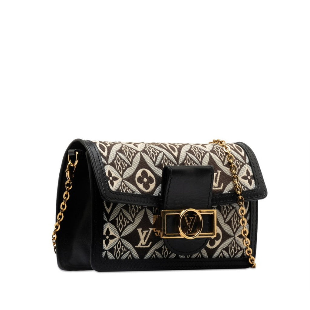 Louis Vuitton Monogram Black Monogram Noir Leather Shoulder Bag (Pre-Owned)