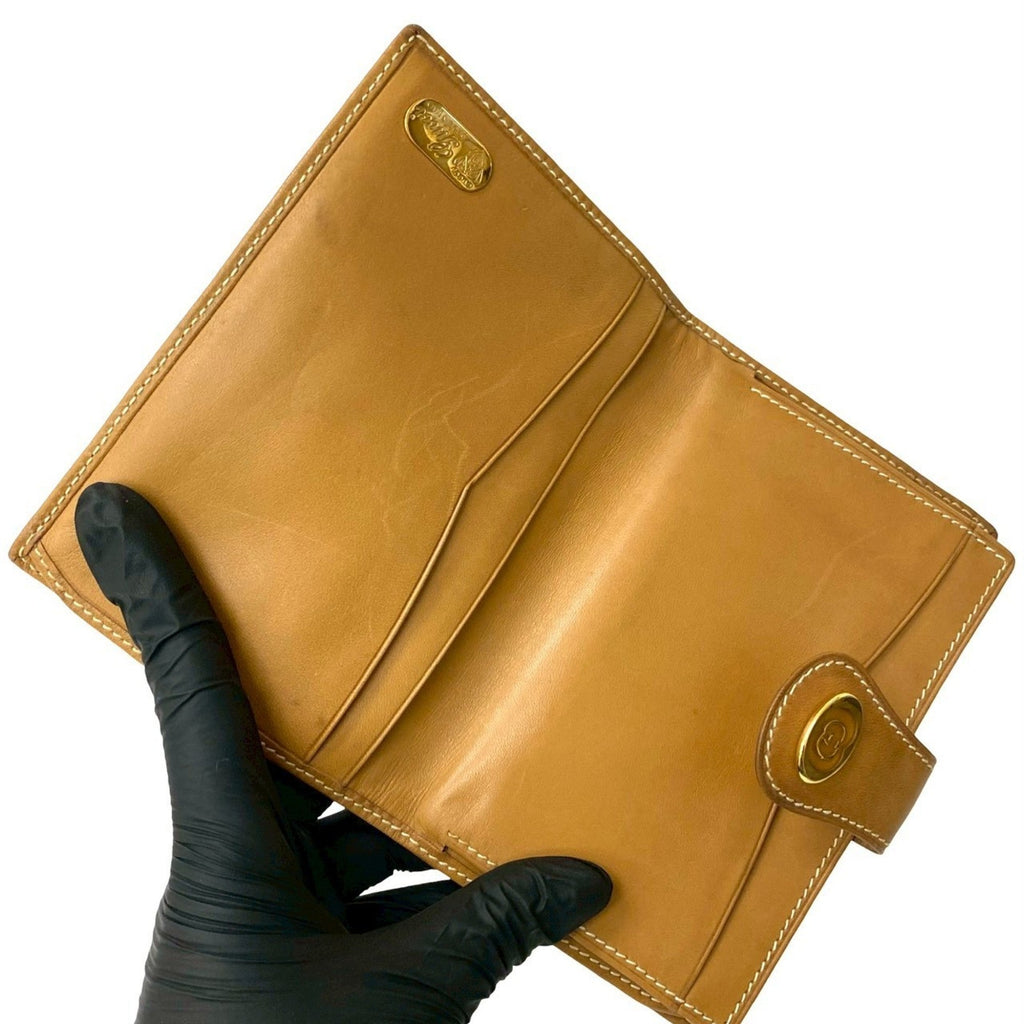Gucci Brown Leather Pvc Wallet (Bi-Fold) (Pre-Owned)