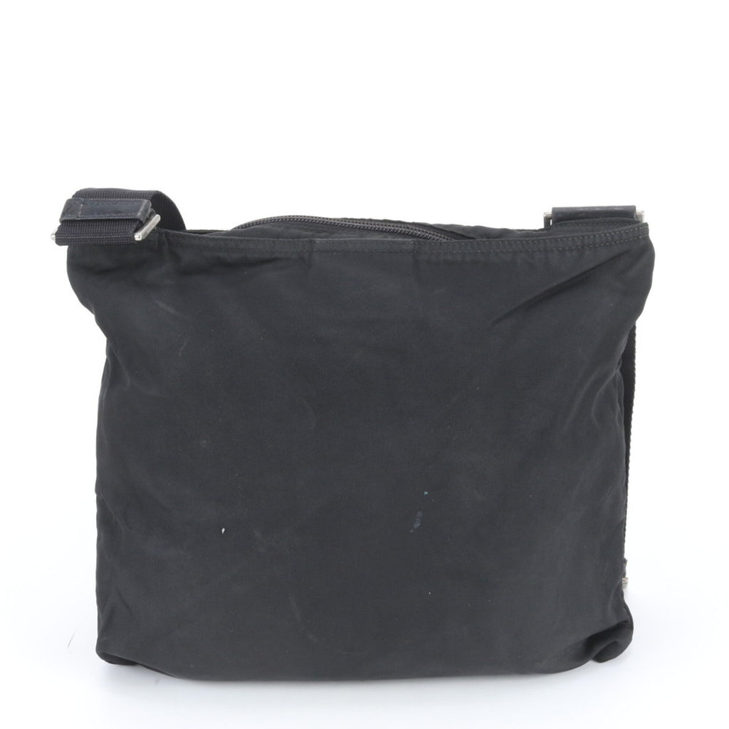 Prada Black Nylon Leather Shoulder Bag (Pre-Owned)