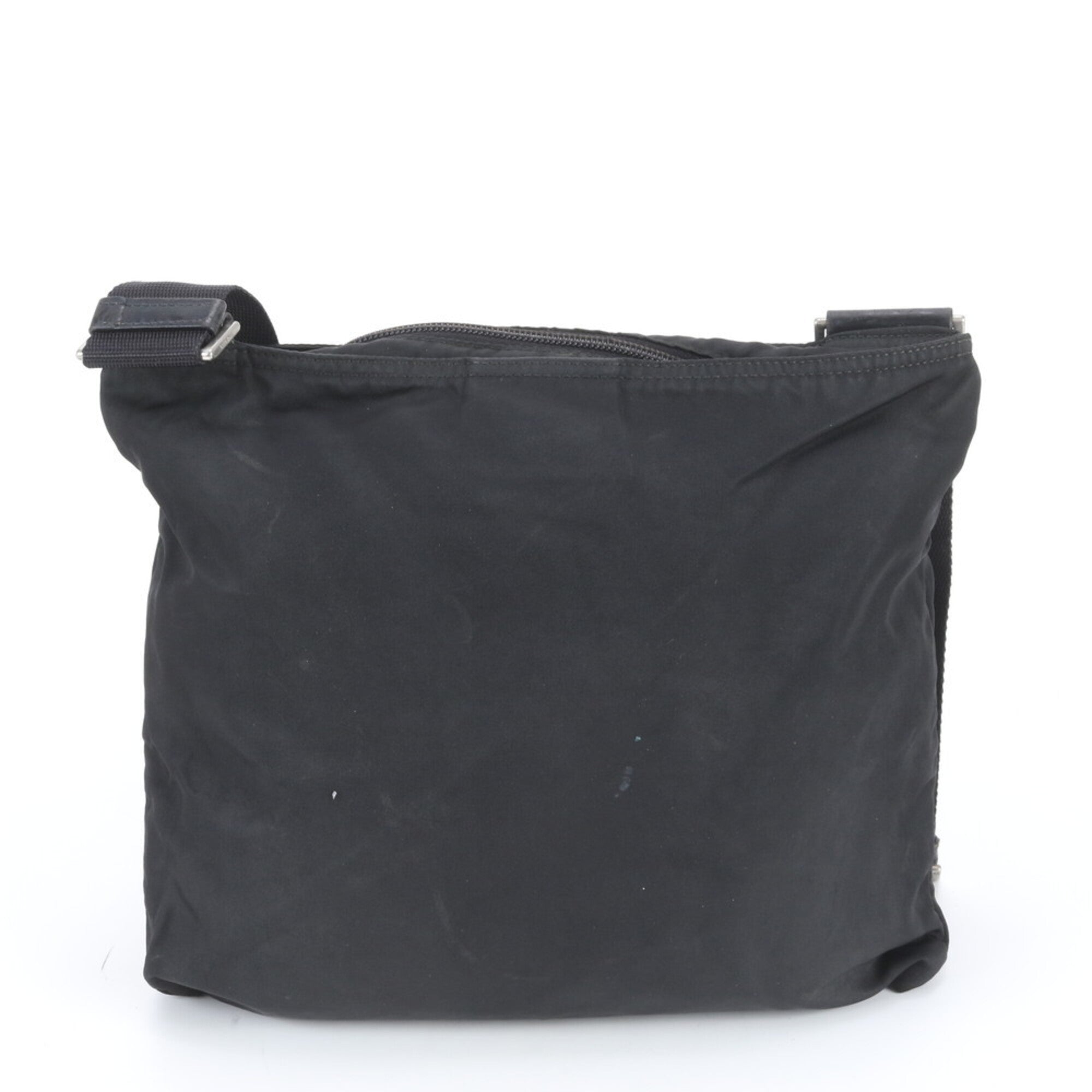 Prada Black Nylon Leather Shoulder Bag (Pre-Owned)