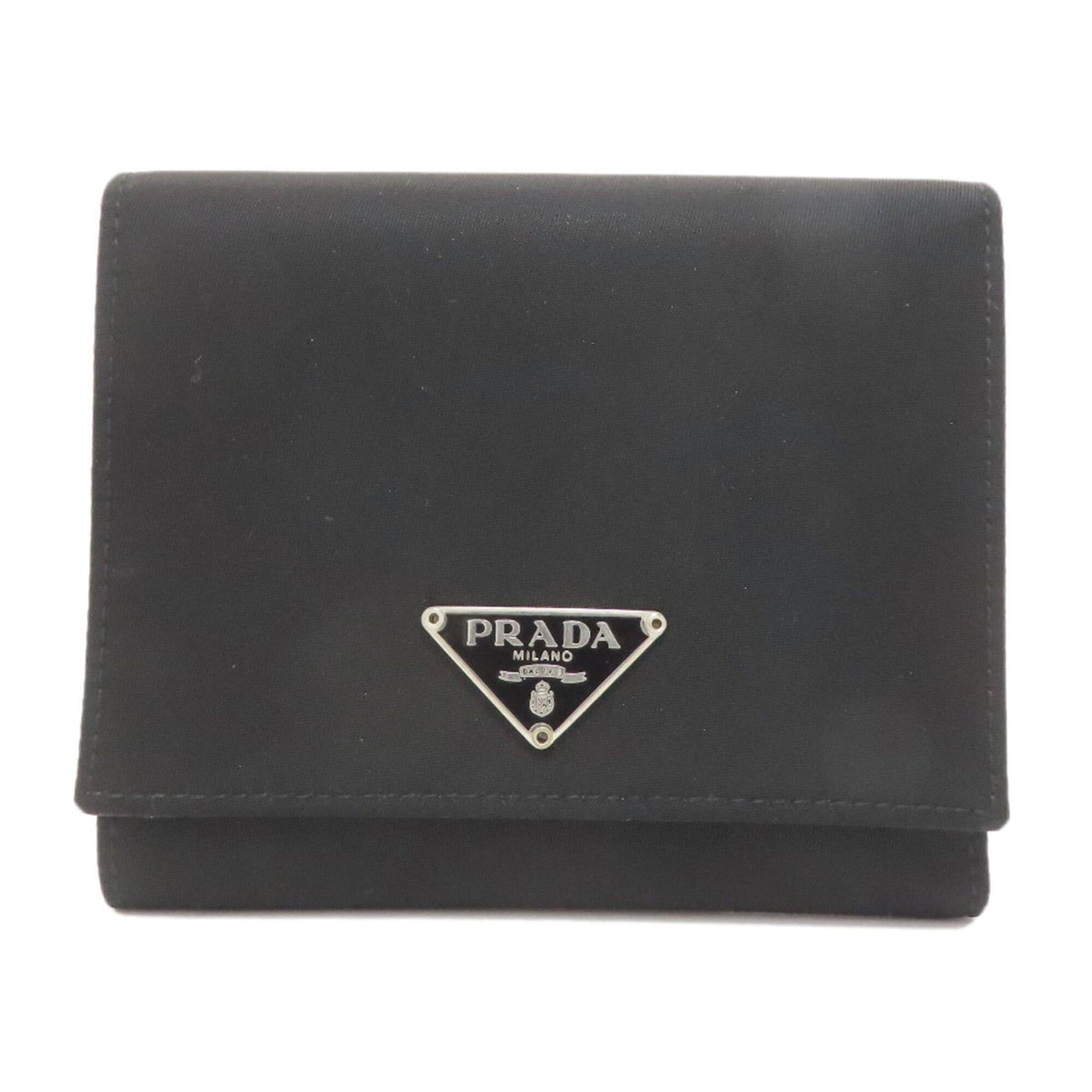 Prada Black Nylon Wallet (Tri-Fold) (Pre-Owned)