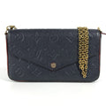 Louis Vuitton Navy Monogram Empreinte Chain/Shoulder Wallet (Pre-Owned)
