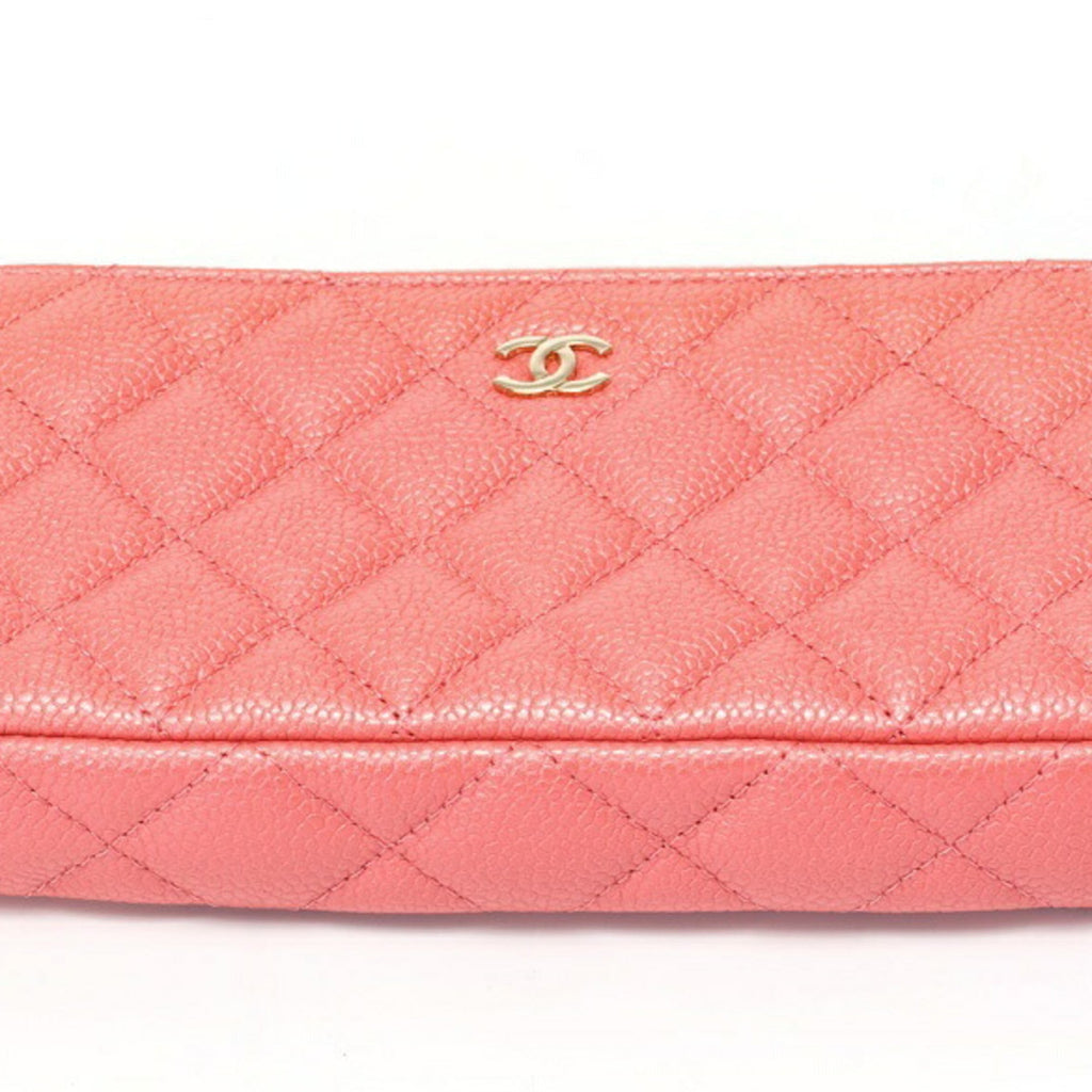 Chanel Pink Grained Calfskin Shoulder Bag (Pre-Owned)