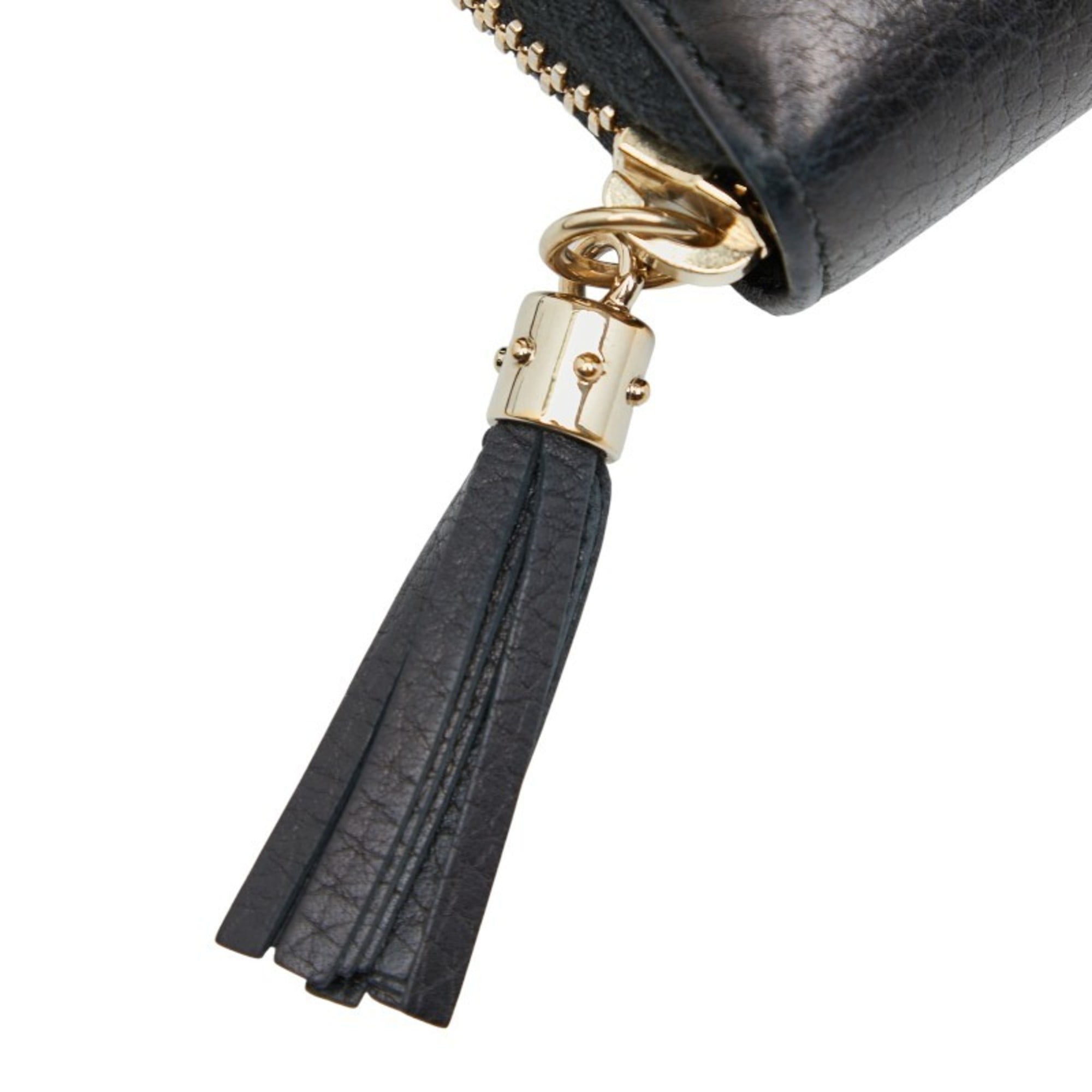 Gucci Navy Leather Long Wallet (Bi-Fold) (Pre-Owned)