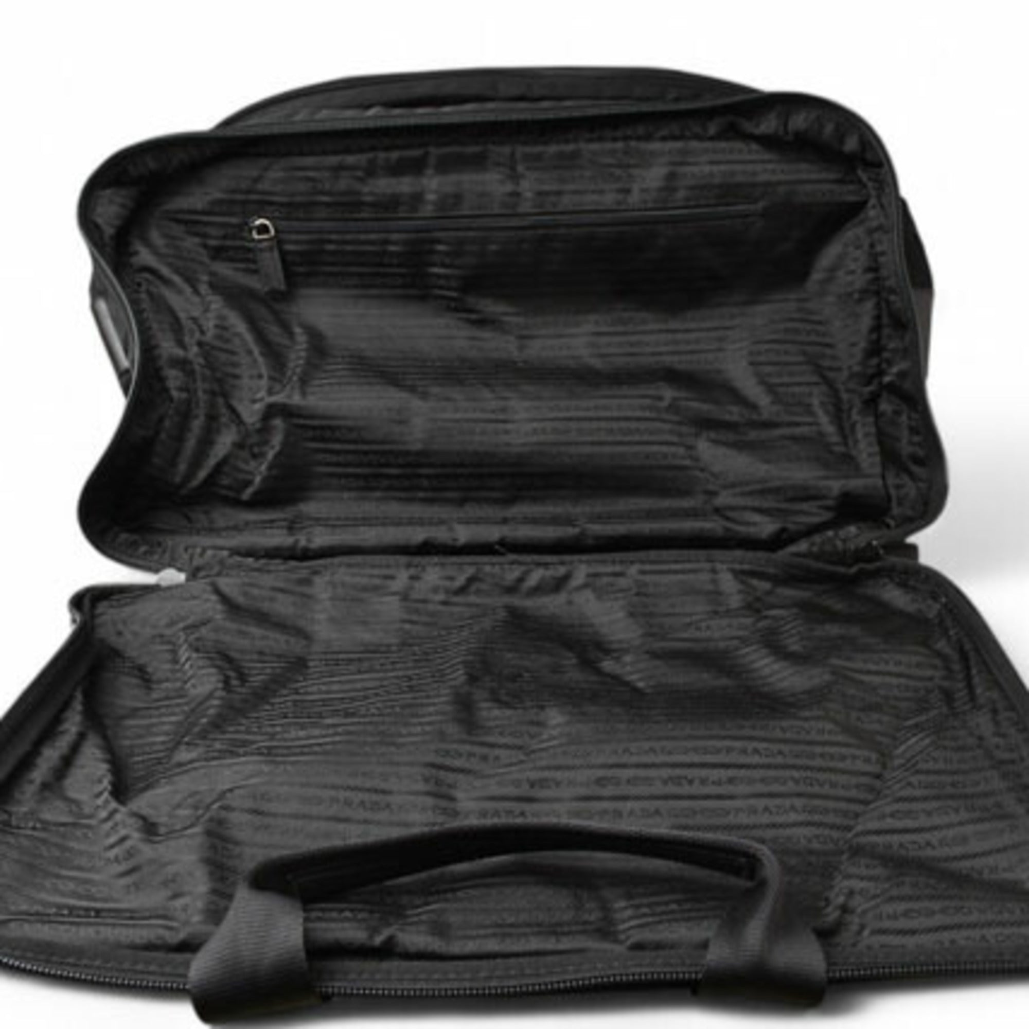 Prada Black Nero Nylon Boston Bag Shoulder Bag (Pre-Owned)