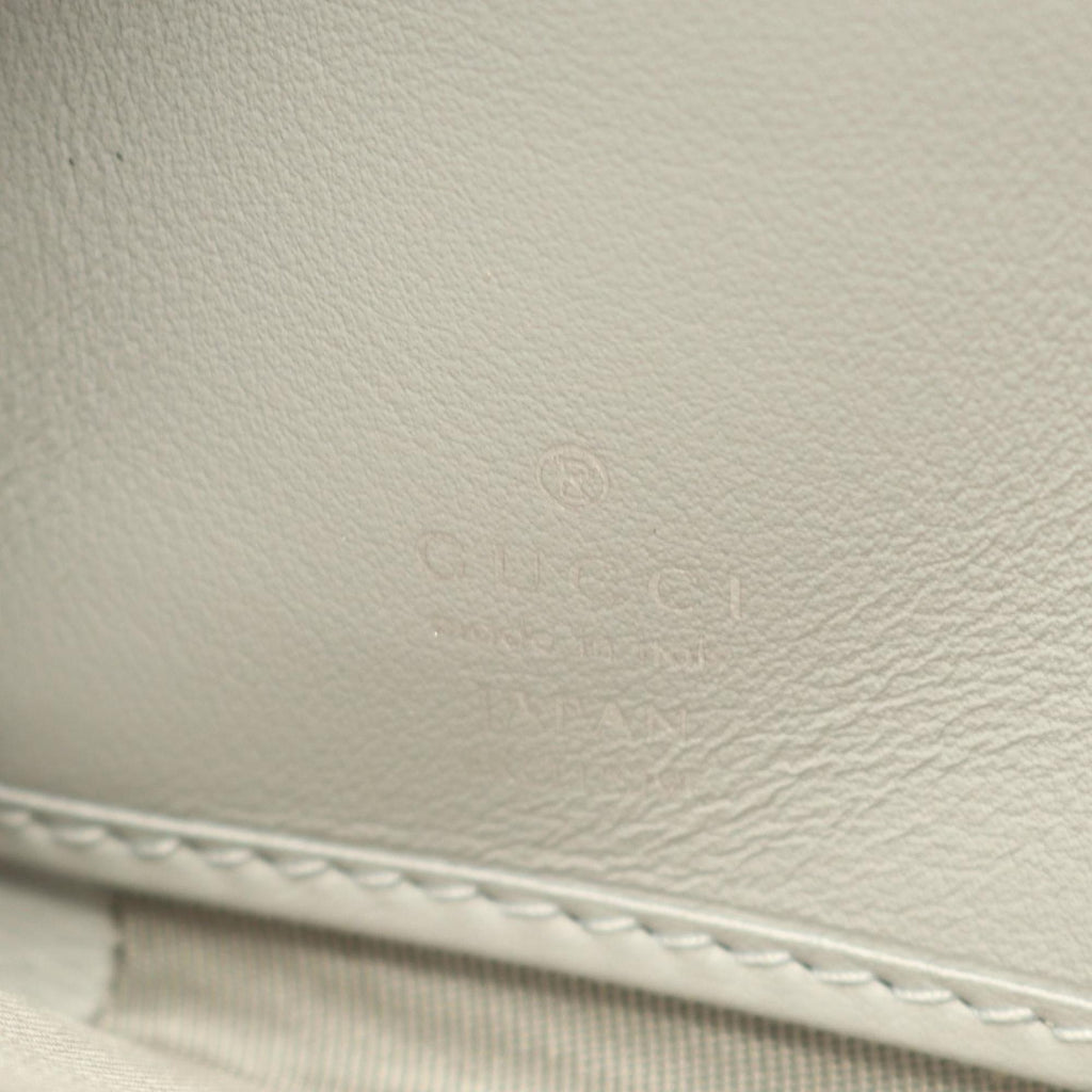 Gucci Gray Leather Long Wallet (Bi-Fold) (Pre-Owned)