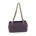 Chanel Purple Jersey Shoulder Bag (Pre-Owned)