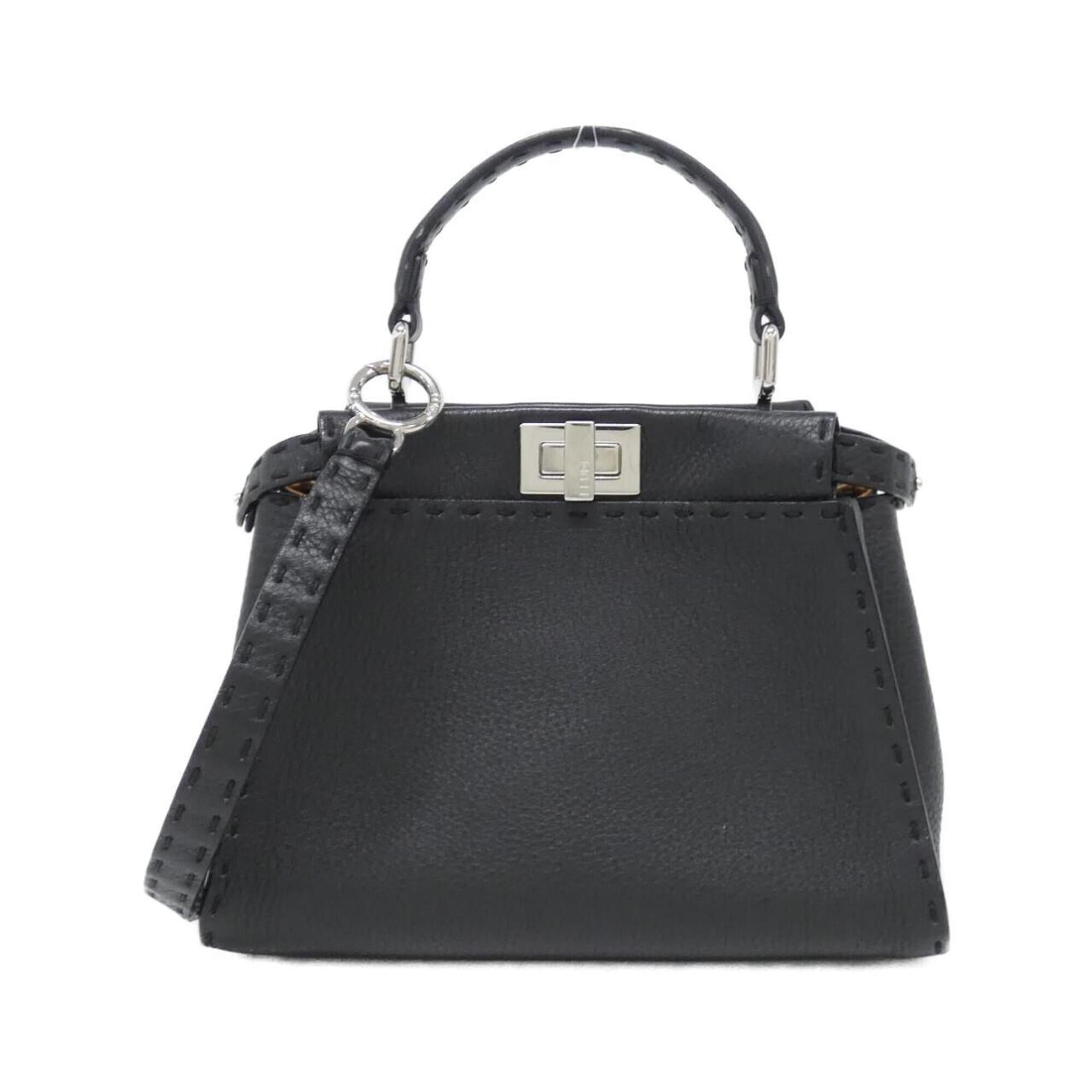 Fendi Black Leather Handbag (Pre-Owned)