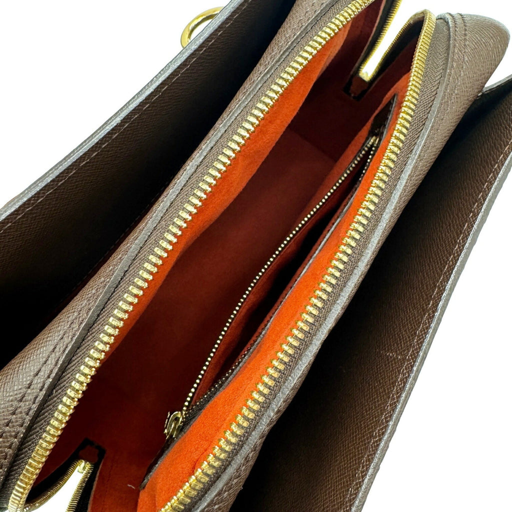Louis Vuitton Damier Brown Damier Canvas Handbag (Pre-Owned)