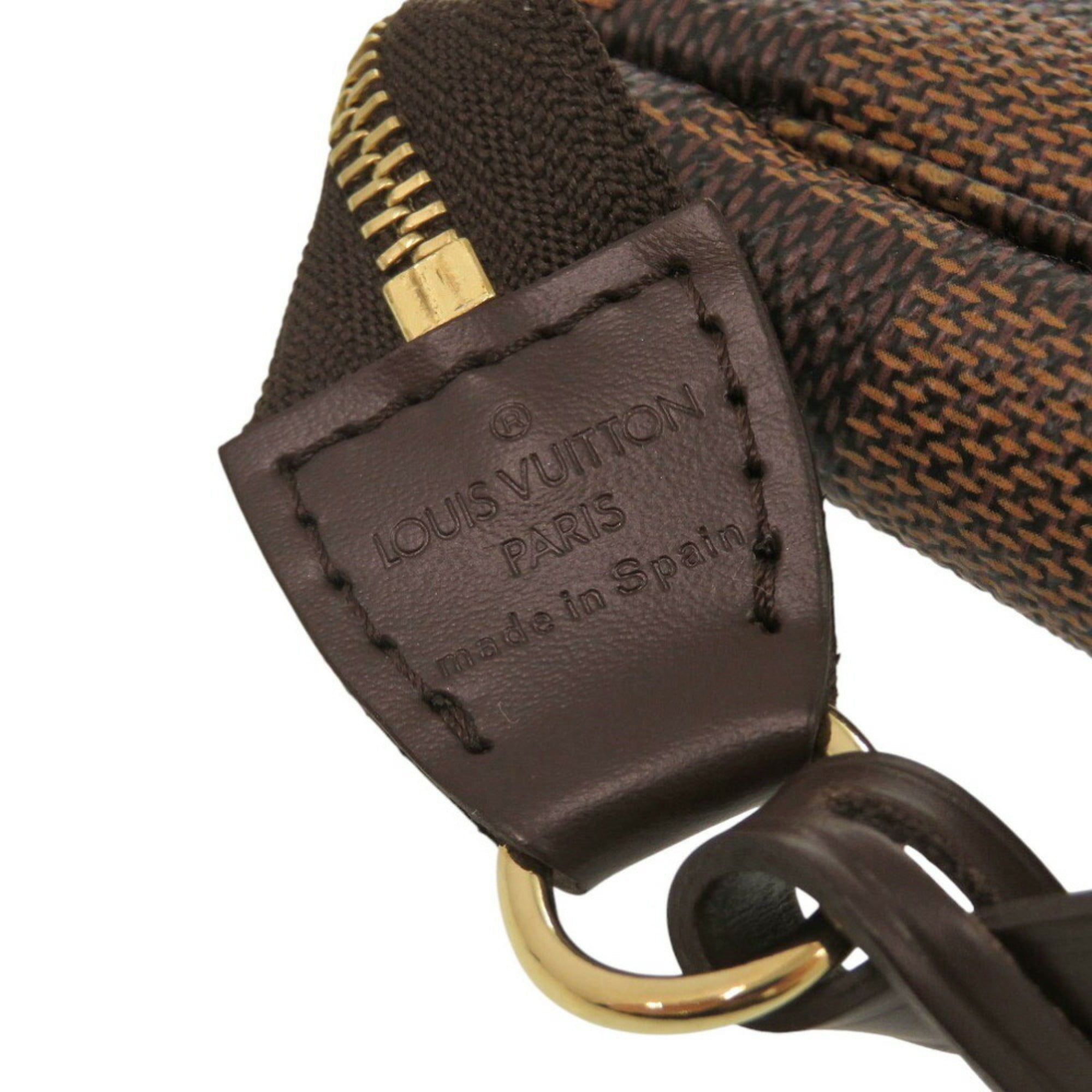 Louis Vuitton Brown Damier Canvas Pochette Pouch (Pre-Owned)