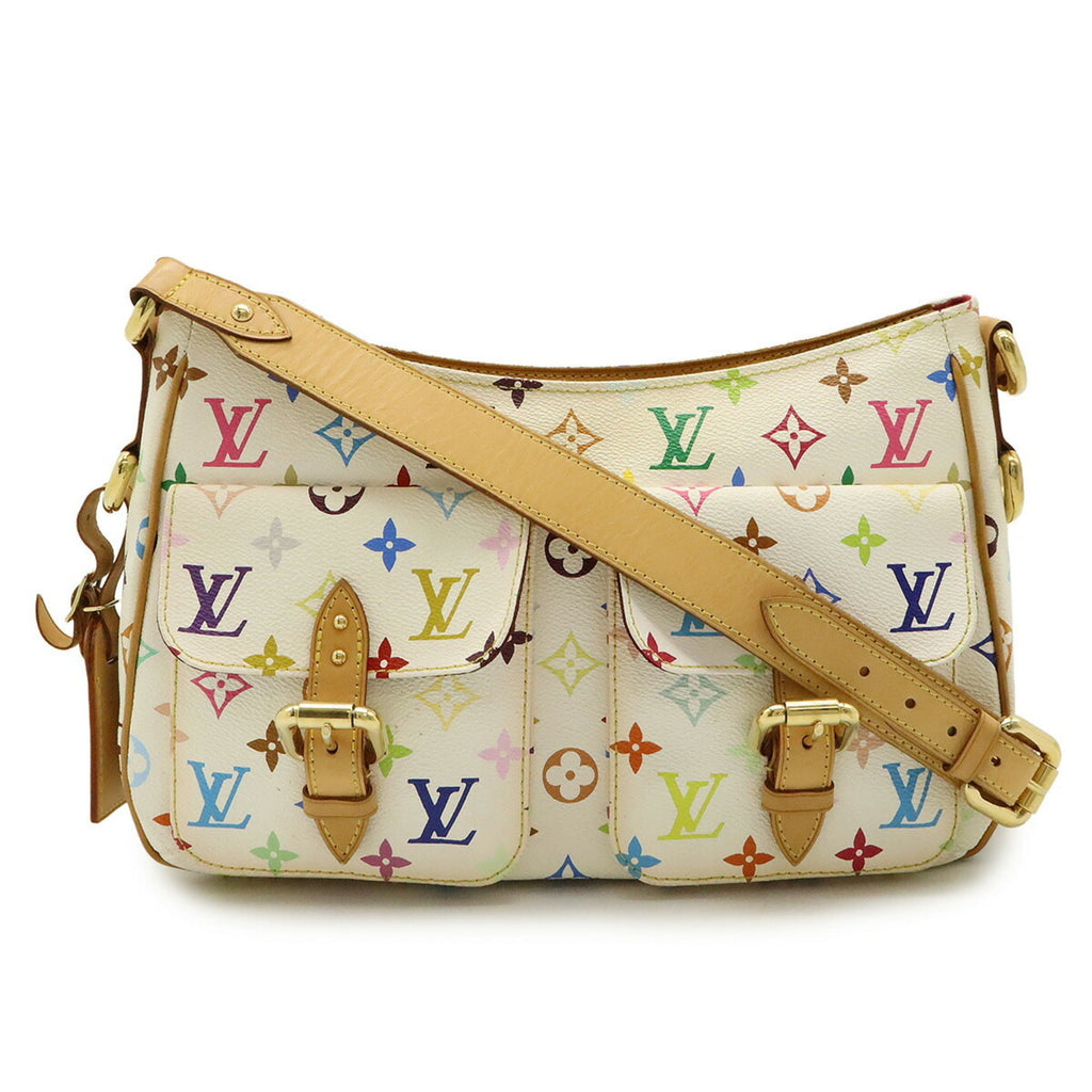 Louis Vuitton Blanc Multi-Color White Monogram Multicolore Shoulder Bag (Pre-Owned)