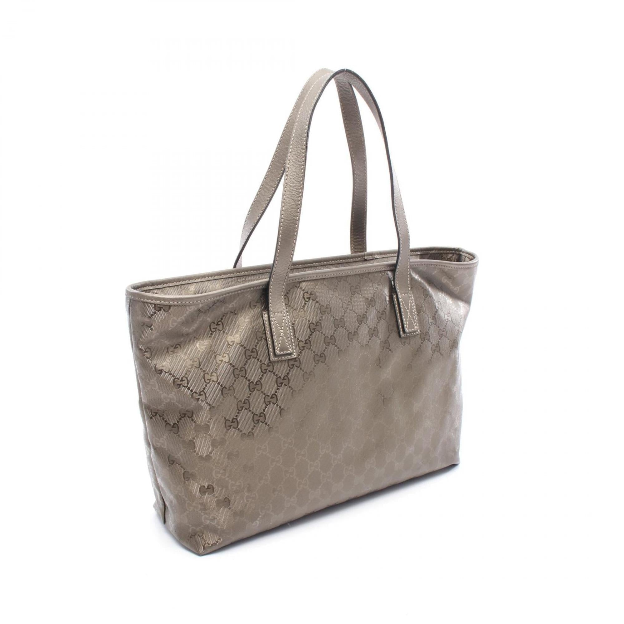 Gucci Brown Pvc Leather Tote Bag (Pre-Owned)