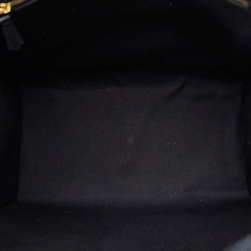 Fendi Black Yellow Canvas Shoulder Bag Tote Bag (Pre-Owned)