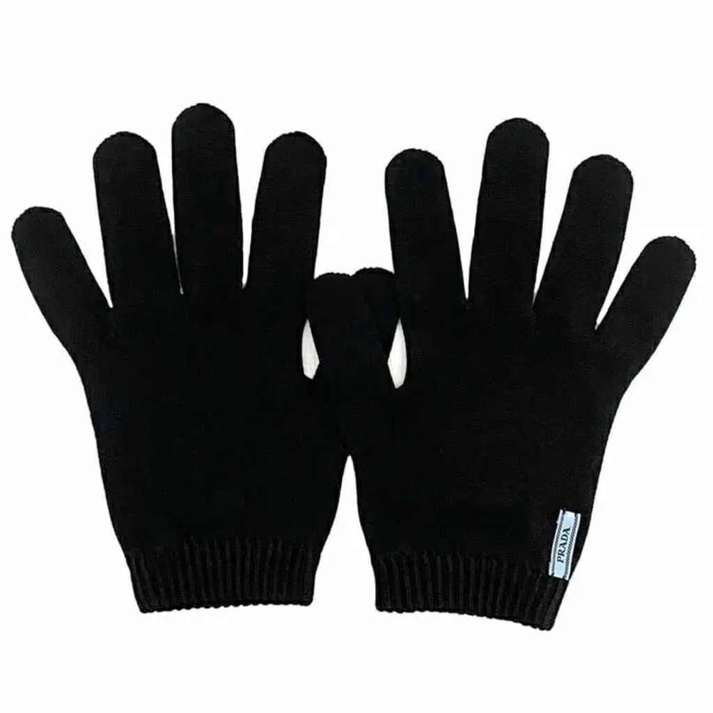 Prada Black Nero Warm Gloves (Pre-Owned)