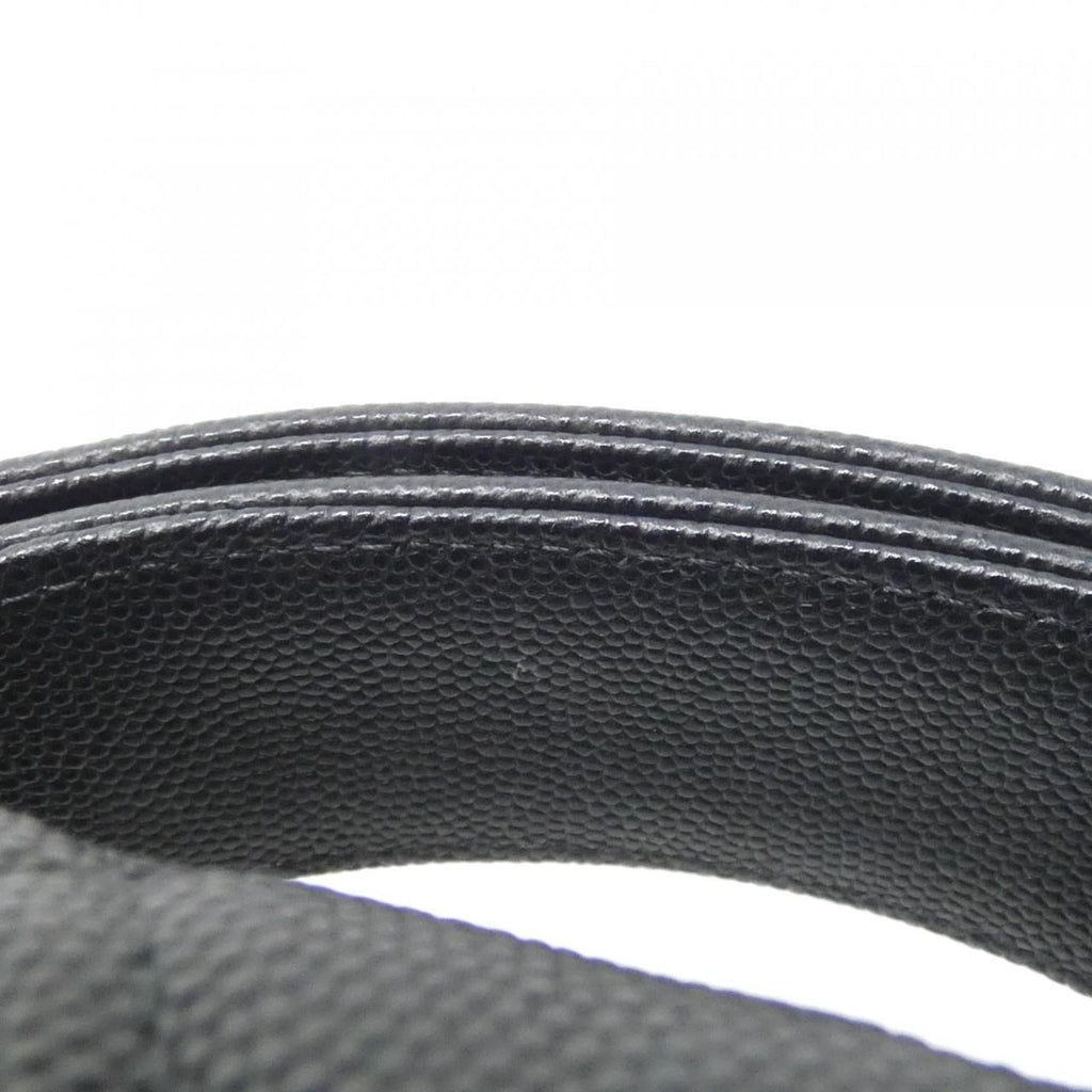 Chanel Black Grained Calfskin Handbag (Pre-Owned)