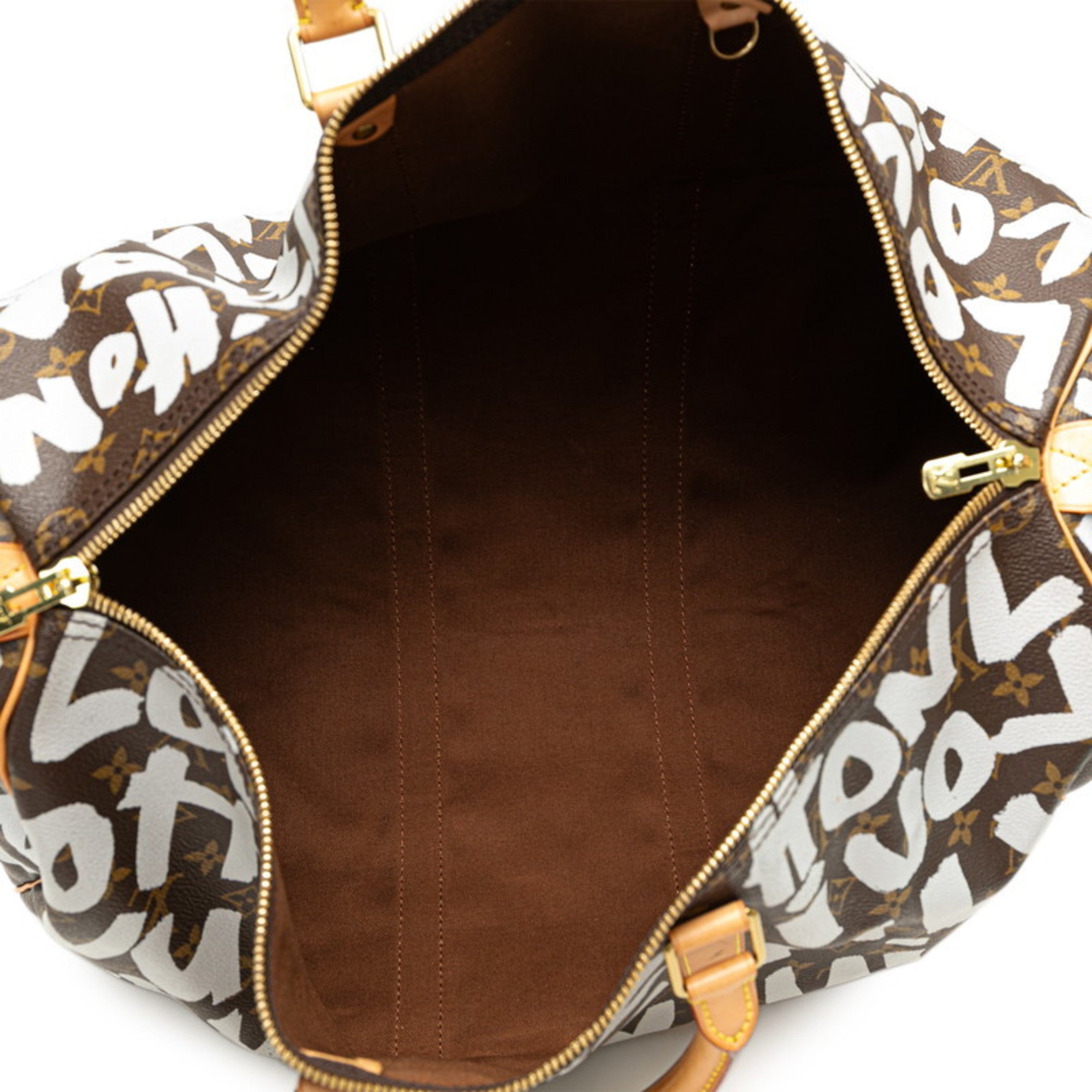 Louis Vuitton Argent Brown Pvc Leather Boston Bag (Pre-Owned)