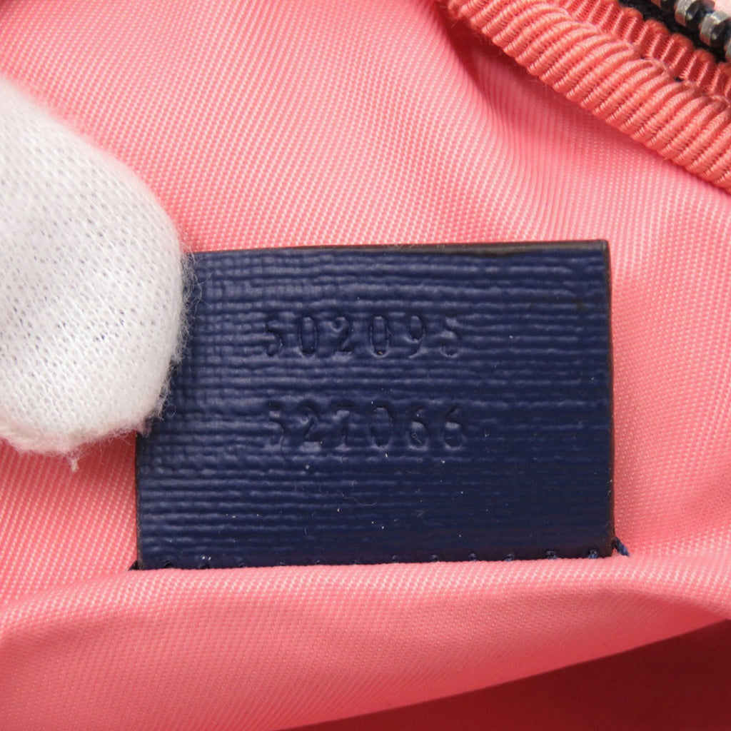 Gucci Blue Pink Leather Fanny Pack Sling Bag (Pre-Owned)