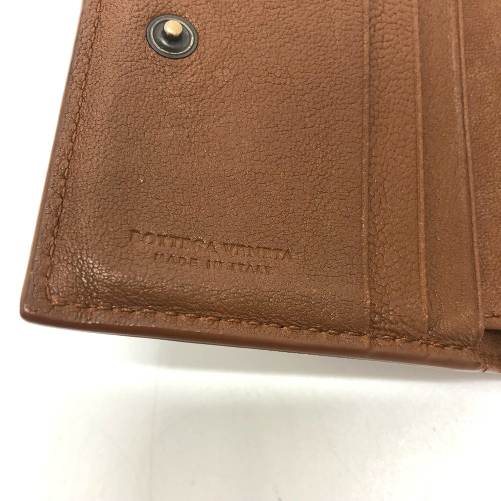 Bottega Veneta Brown Leather Wallet (Tri-Fold) (Pre-Owned)