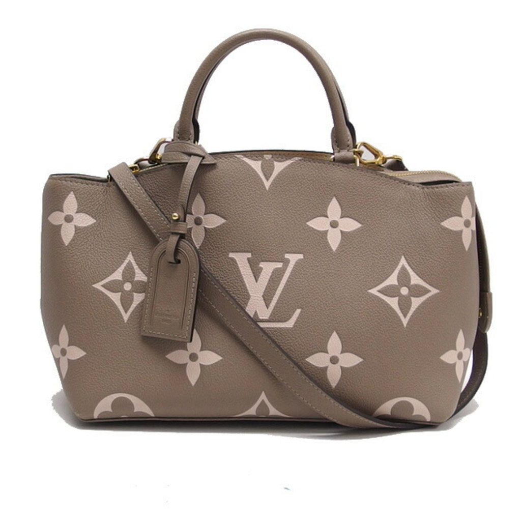 Louis Vuitton Gray Beige Grayish Monogram Empreinte Leather Handbag Shoulder Bag Tote Bag (Pre-Owned)