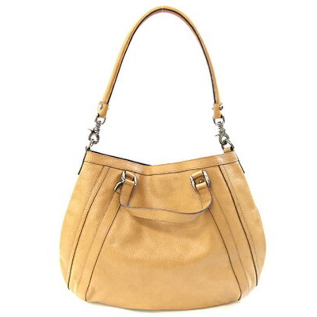 Gucci Beige Leather Handbag Shoulder Bag (Pre-Owned)