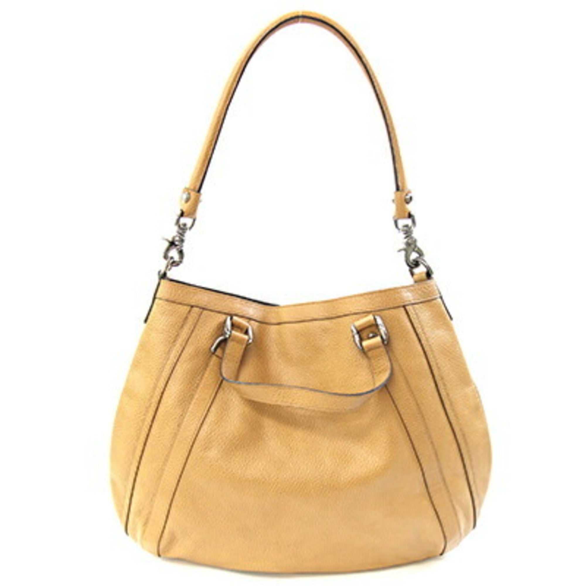 Gucci Beige Leather Handbag Shoulder Bag (Pre-Owned)