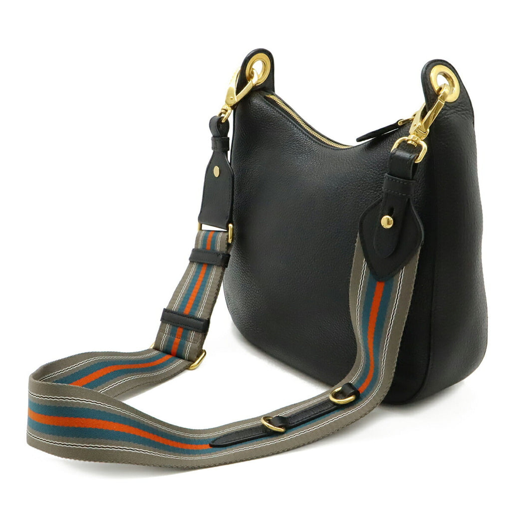 Prada Black Nero Leather Shoulder Bag (Pre-Owned)