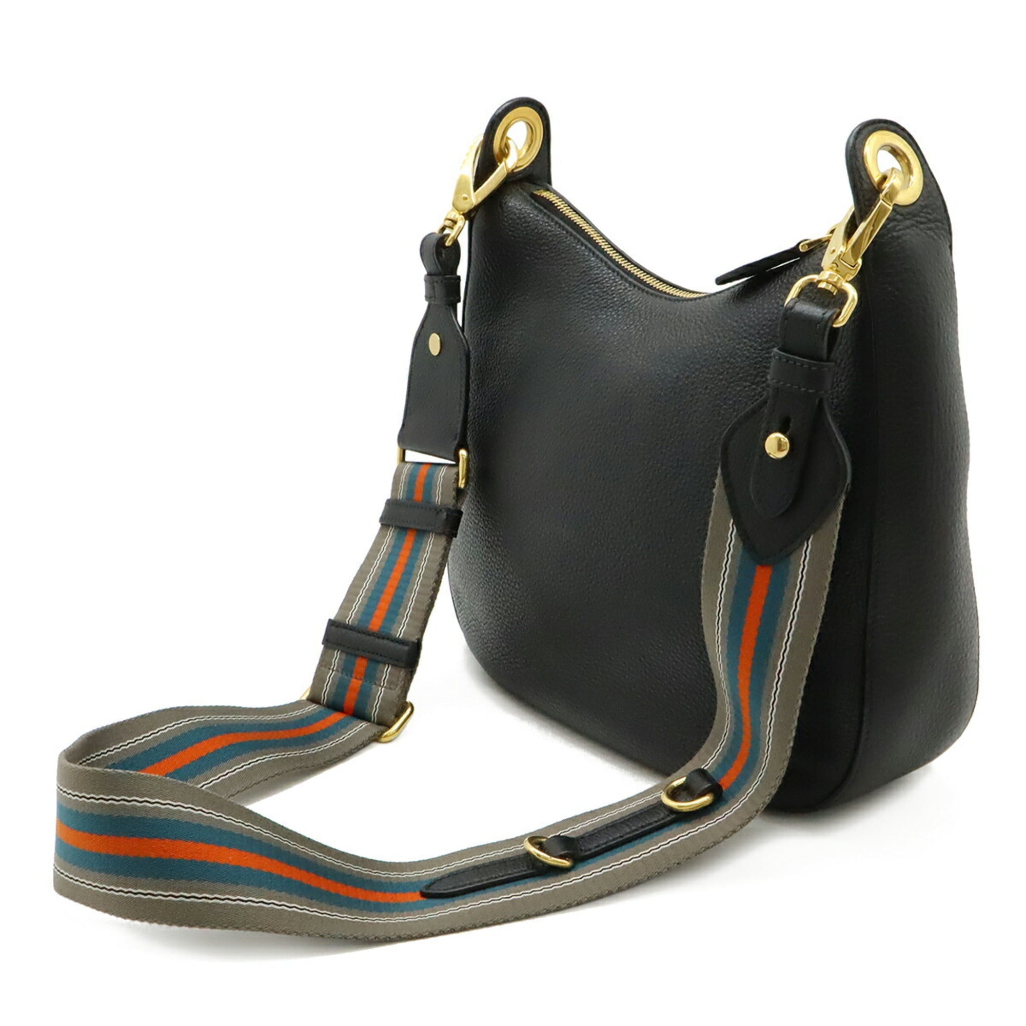 Prada Black Nero Leather Shoulder Bag (Pre-Owned)