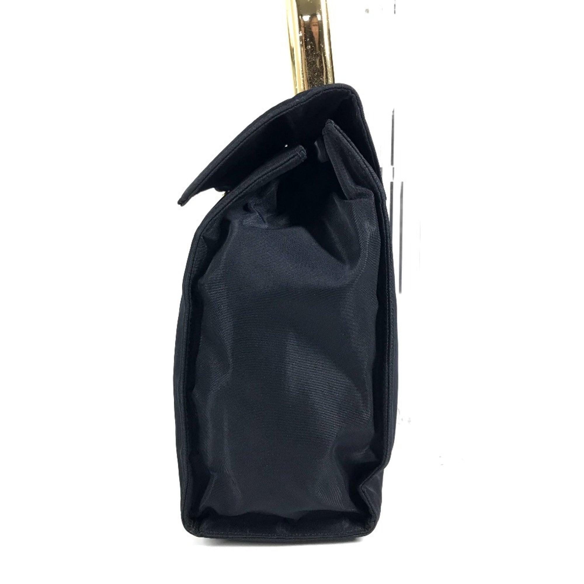 Prada Navy Nylon Handbag Tote Bag (Pre-Owned)