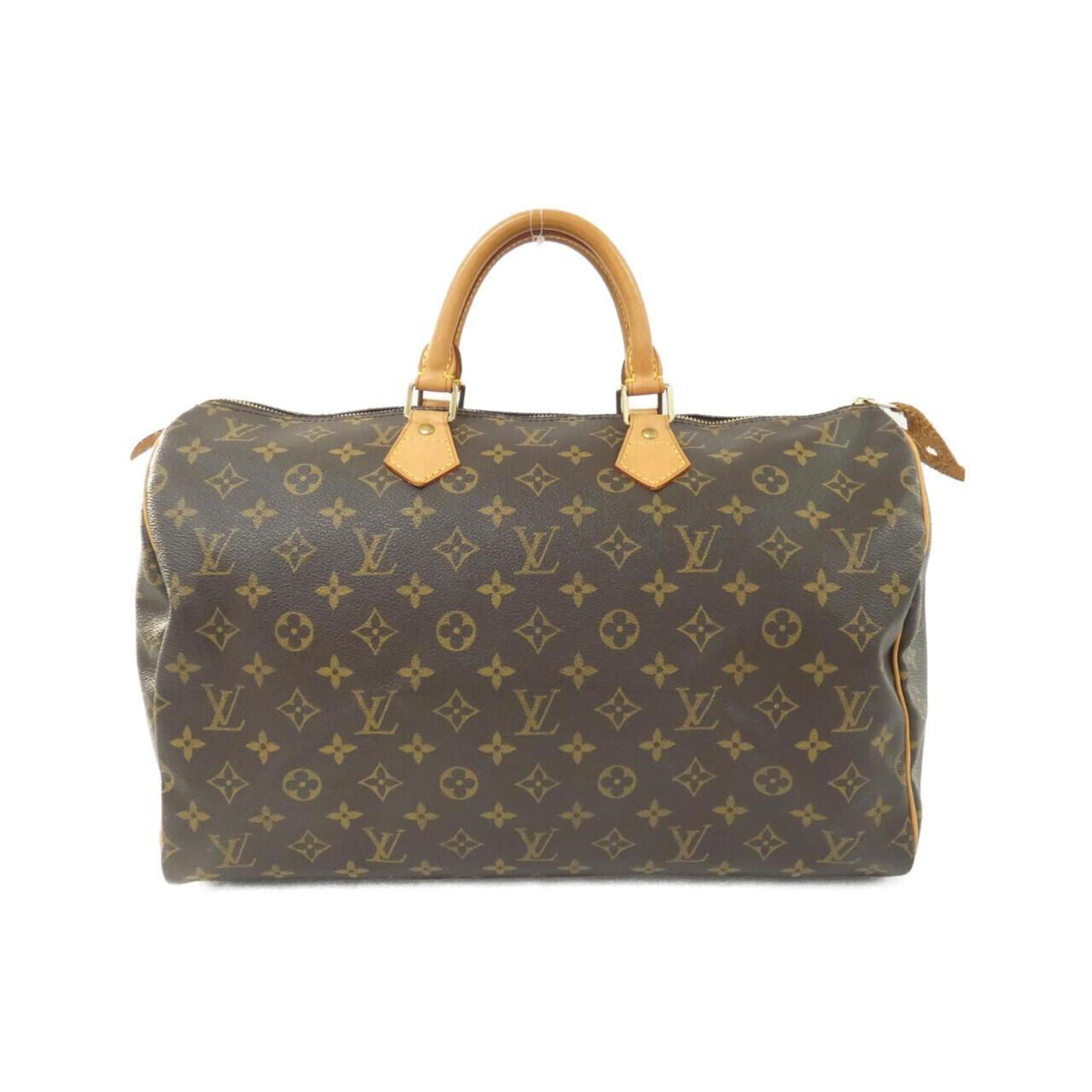 Louis Vuitton Marron Coated Canvas Boston Bag (Pre-Owned)