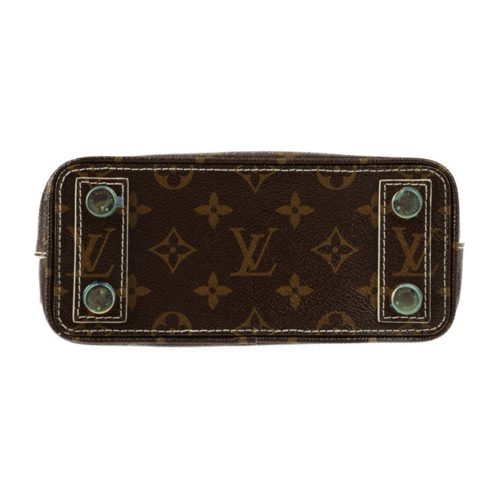 Louis Vuitton Brown Ivory Monogram Pvc Leather Handbag Tote Bag (Pre-Owned)