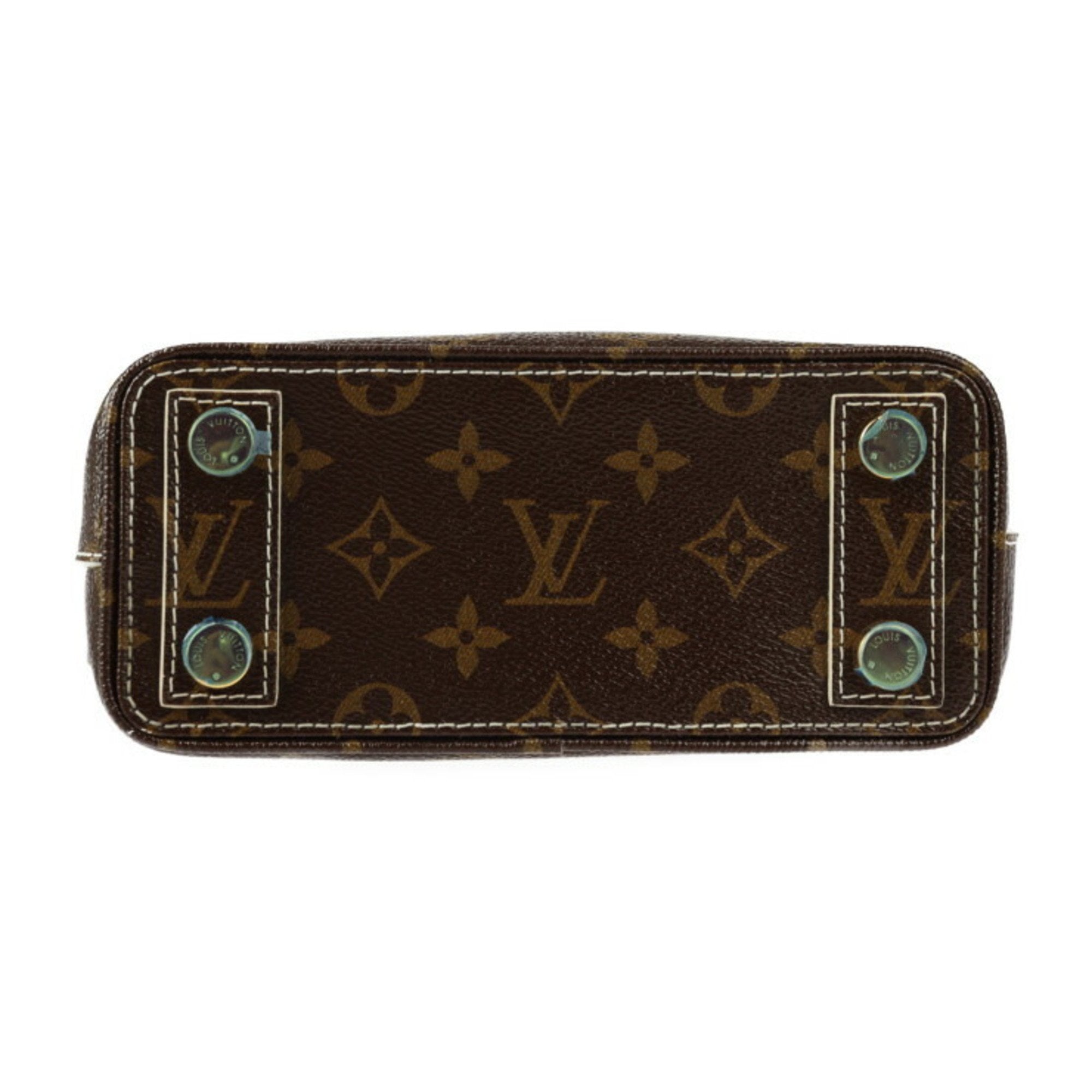 Louis Vuitton Brown Ivory Monogram Pvc Leather Handbag Tote Bag (Pre-Owned)