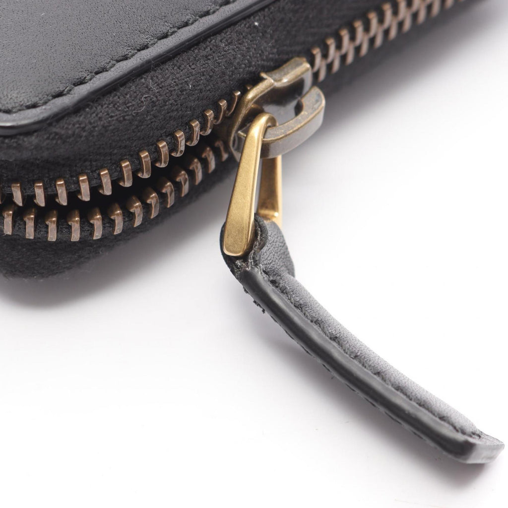 Gucci Black Leather Long Wallet (Bi-Fold) (Pre-Owned)