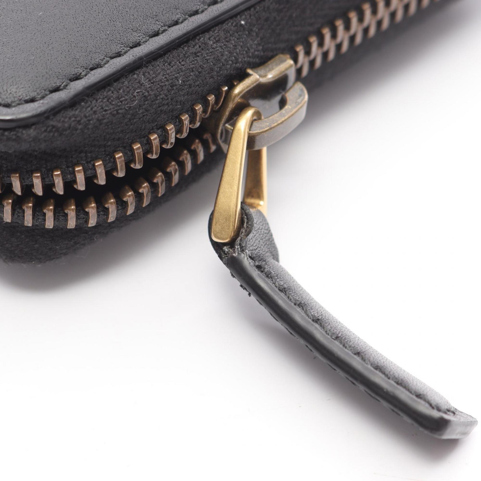 Gucci Black Leather Long Wallet (Bi-Fold) (Pre-Owned)