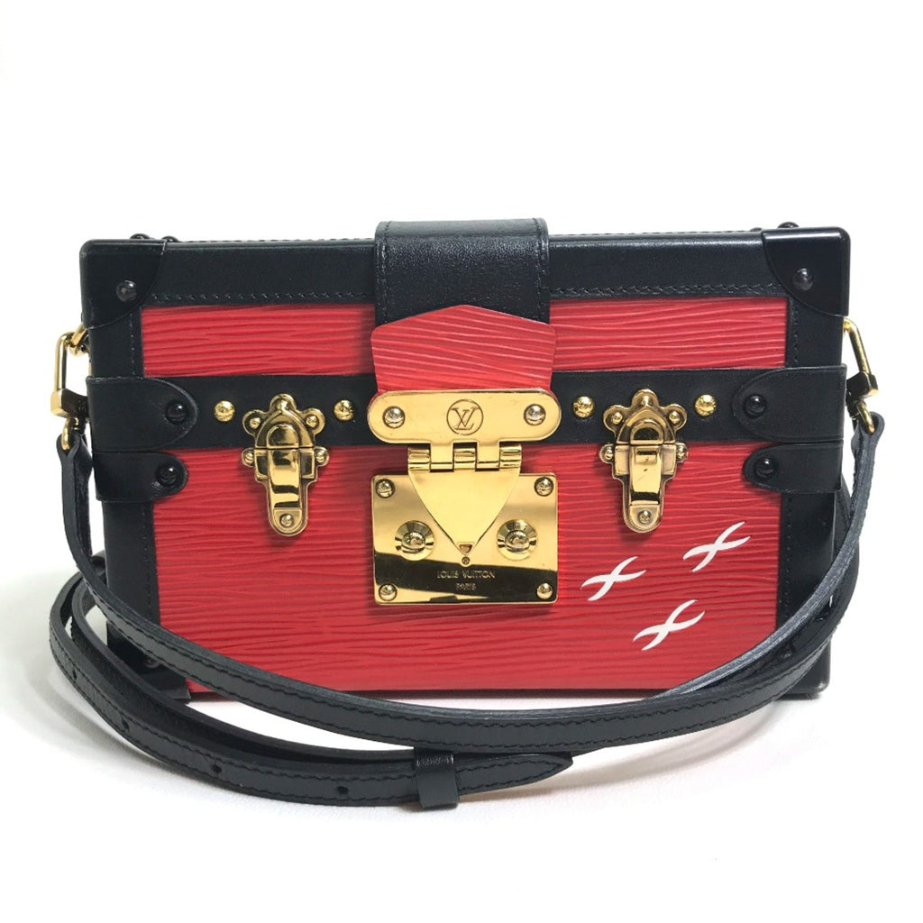 Louis Vuitton Red Leather Shoulder Bag (Pre-Owned)