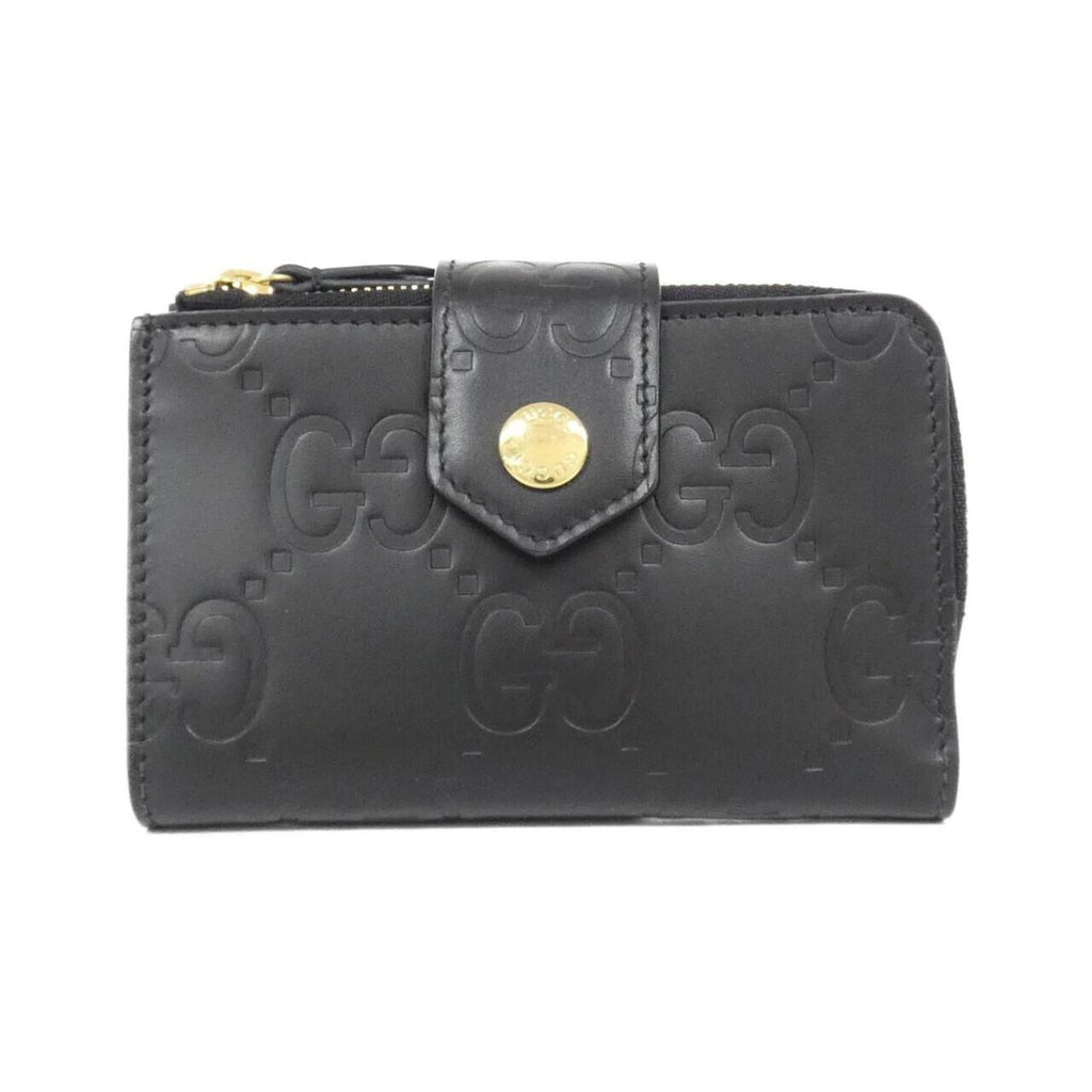 Gucci Black Gg Leather Wallet (Bi-Fold) (Pre-Owned)