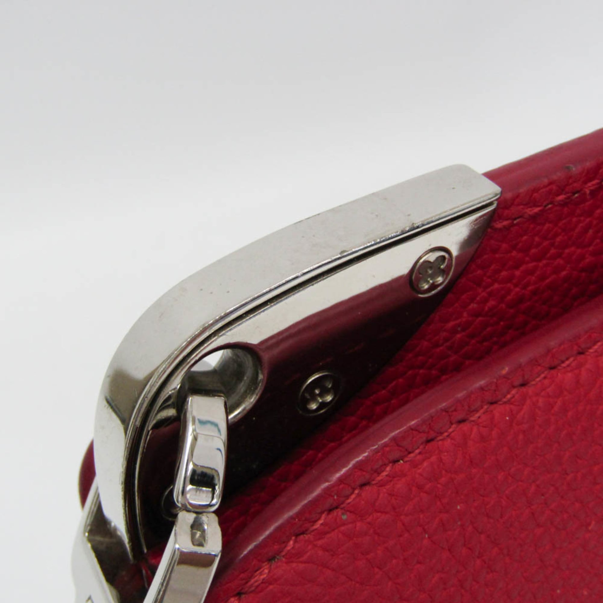 Louis Vuitton Astrid Handbag Leather Red Leather Handbag (Pre-Owned)