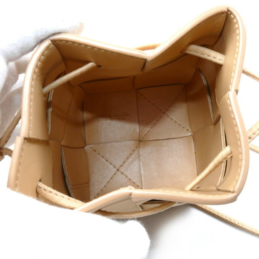 Bottega Veneta Beige Leather Shoulder Bag (Pre-Owned)