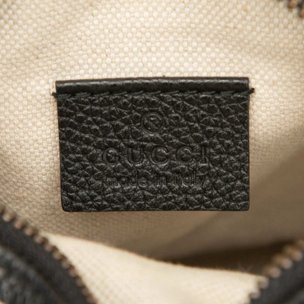 Gucci Black Multi-Color Leather Shoulder Bag (Pre-Owned)