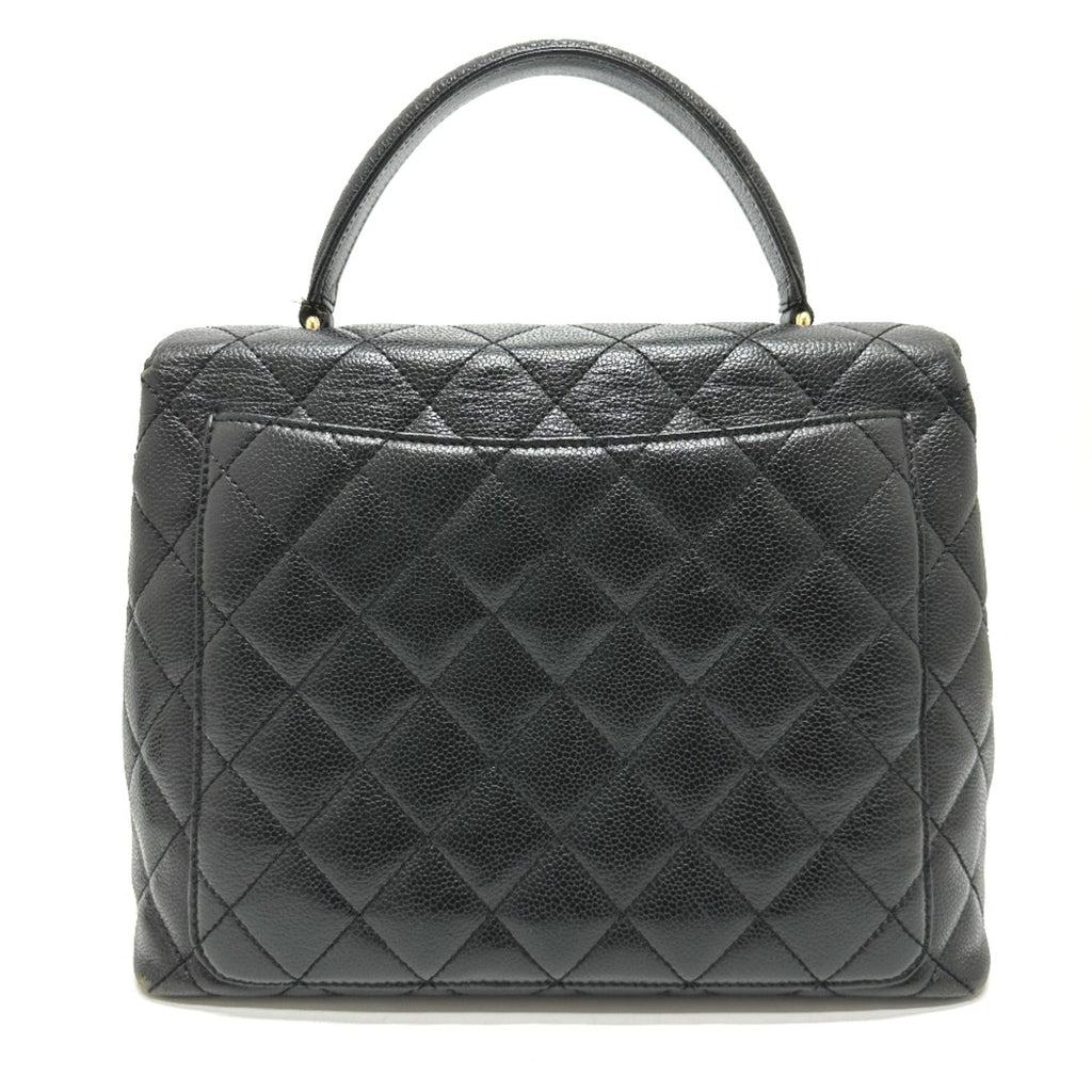 Chanel Black Leather Handbag (Pre-Owned)