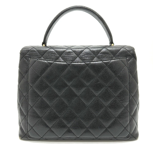 Chanel Black Leather Handbag (Pre-Owned)