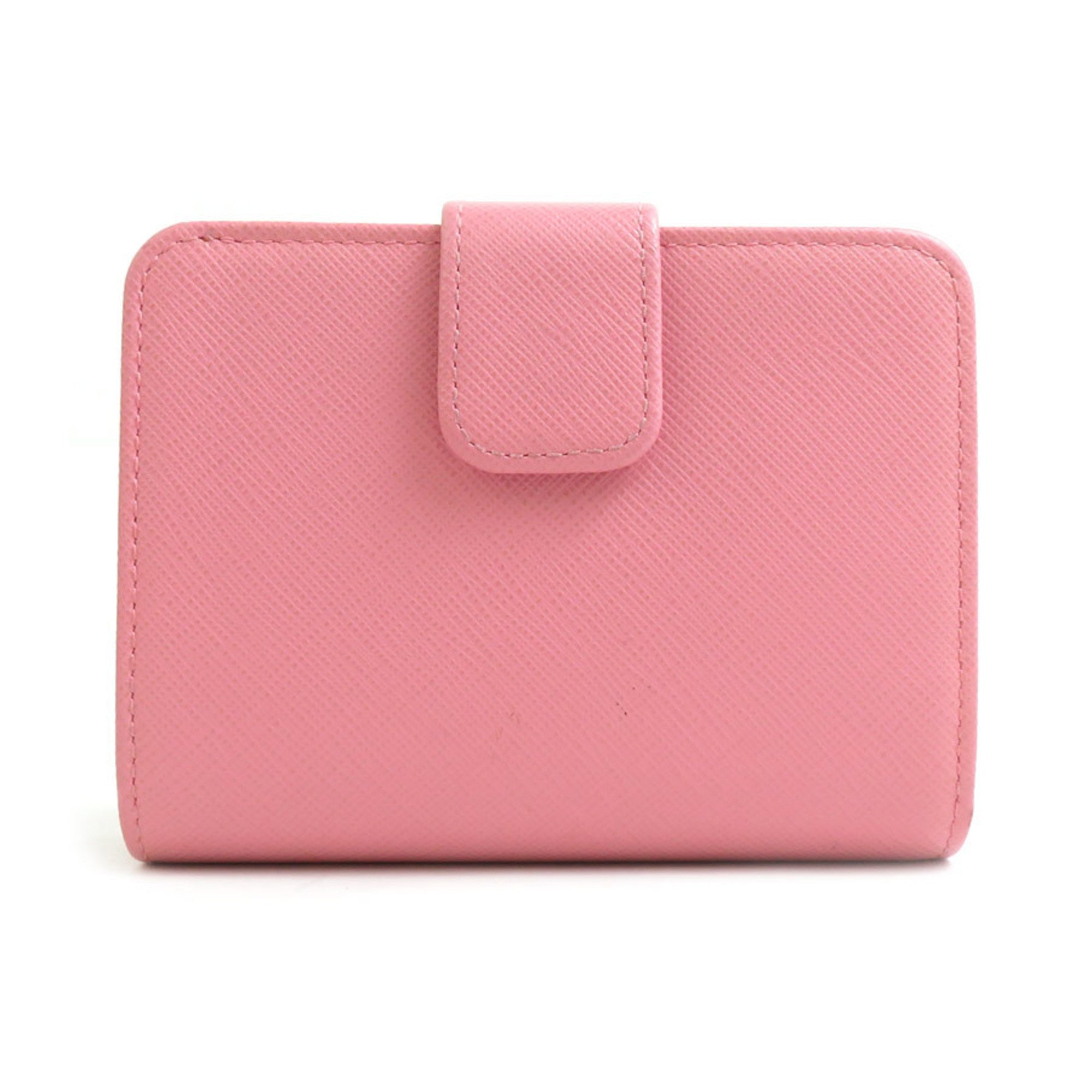 Prada Pink Leather Wallet (Bi-Fold) (Pre-Owned)