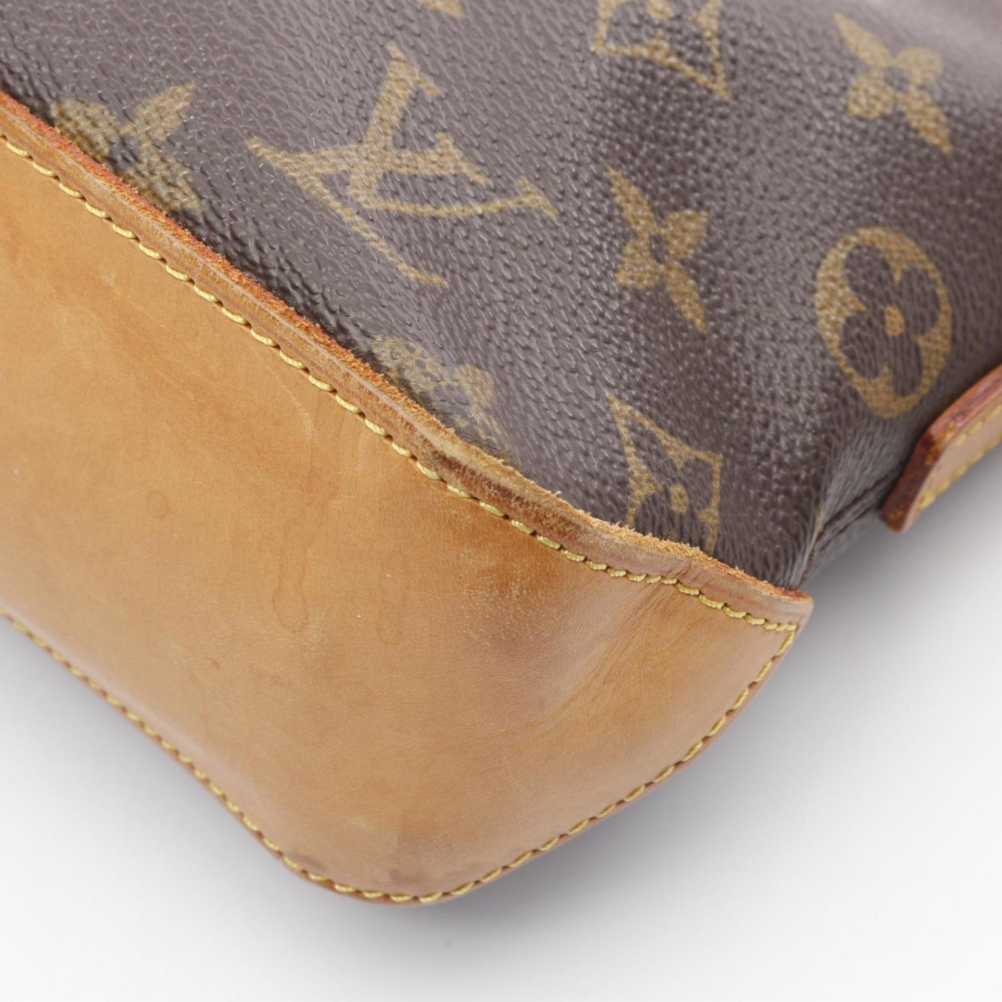 Louis Vuitton Brown Coated Canvas Pvc Monogram Leather Shoulder Bag (Pre-Owned)