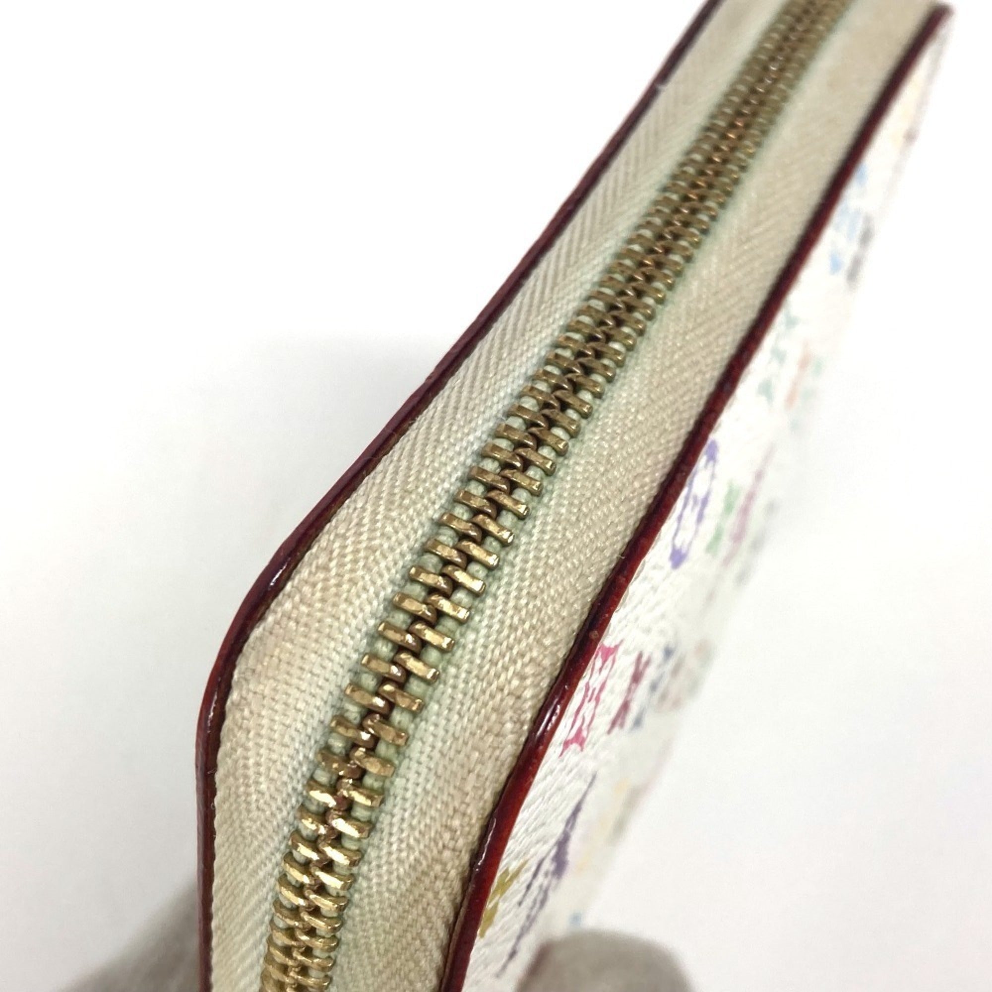 Louis Vuitton Monogram Multicolore Litchi White Monogram Multicolore Coin Purse/Coin Case (Pre-Owned)