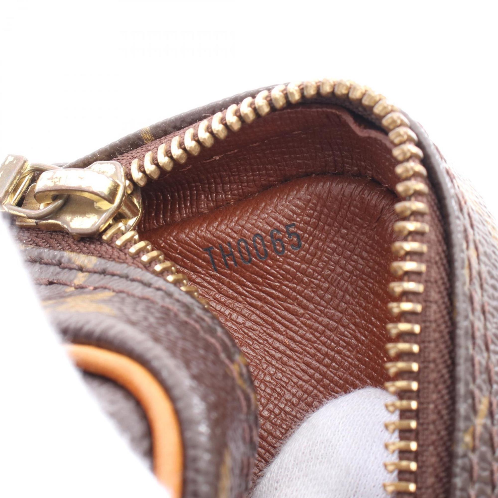 Louis Vuitton Brown Pvc Coated Canvas Leather Shoulder Bag (Pre-Owned)