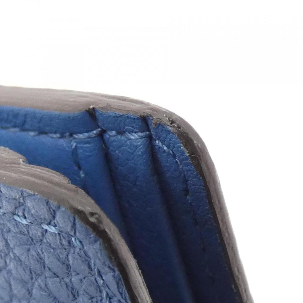 Louis Vuitton Blue Leather Long Bill Wallet (Bi-Fold) (Pre-Owned)