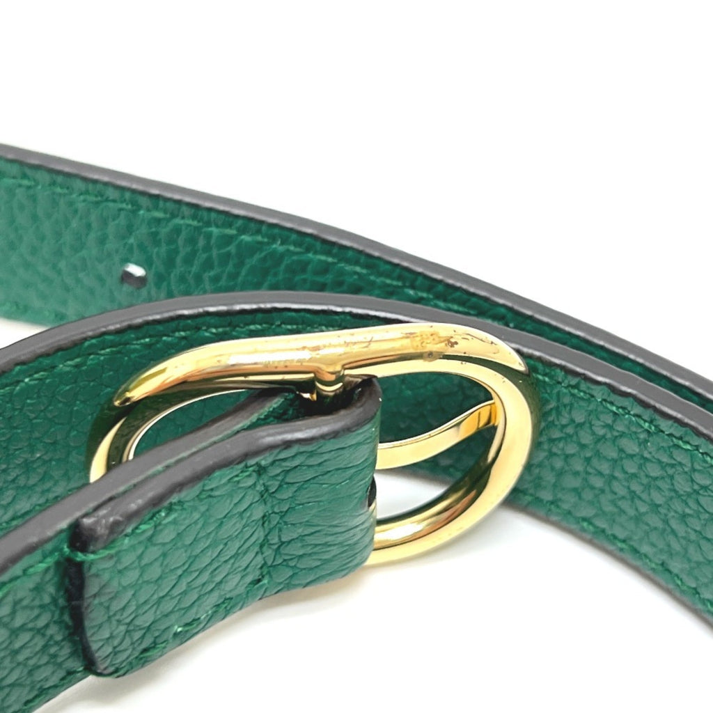 Gucci Green Leather Shoulder Bag (Pre-Owned)